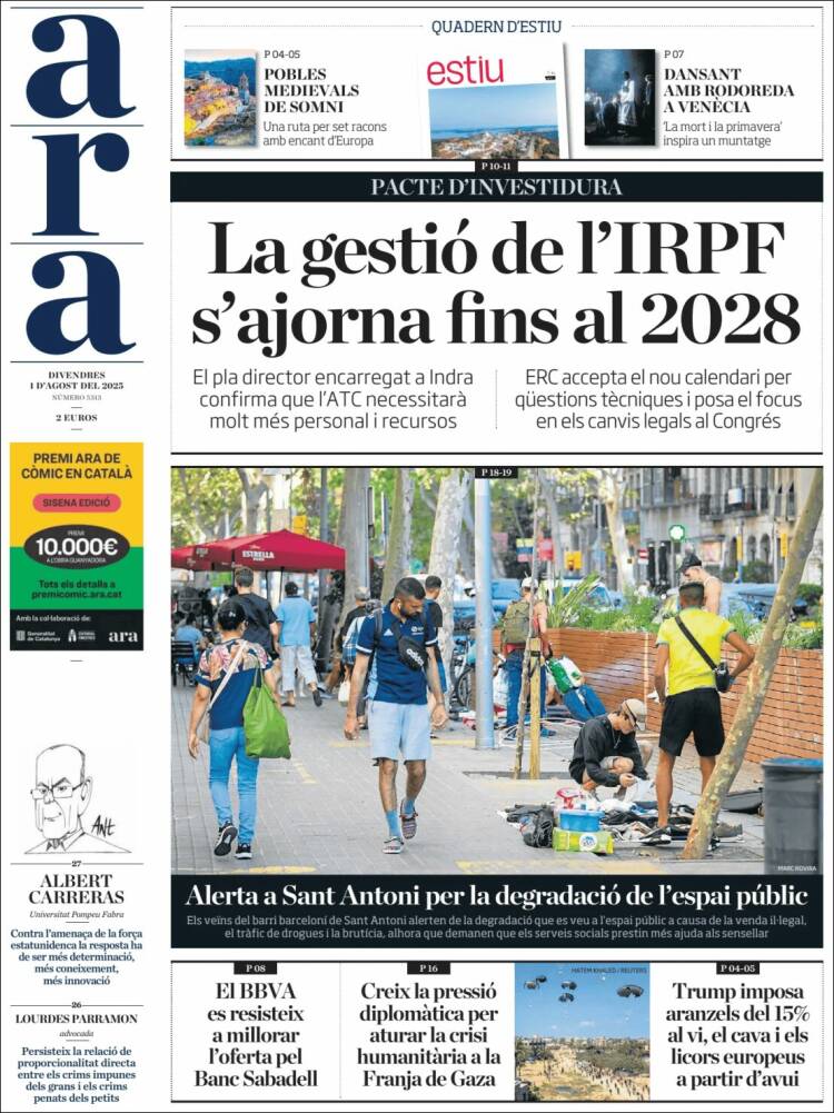 Portada de Ara (Spain)