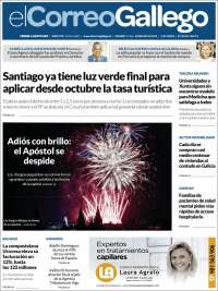 Portada de El Correo Gallego (España)
