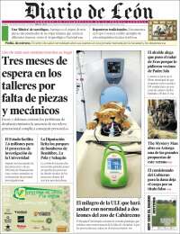 Portada de Diario de León (España)