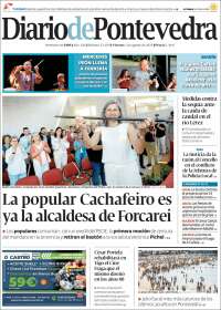 Portada de Diario de Pontevedra (España)