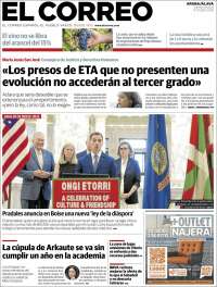 Portada de El Correo - Álava (Spain)