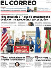 Portada de El Correo - Guipuzcoa (Spain)