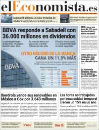 Portada de El Economista (España)