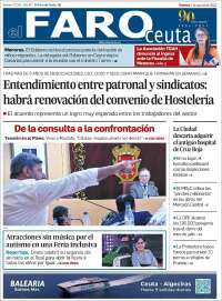 Portada de El Faro de Ceuta (España)