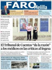 Portada de El Faro de Melilla (España)