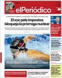 Portada de El Periódico de Catalunya (Spain)