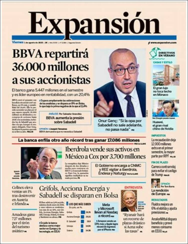 Portada de Expansión (Spain)