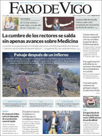 Portada de Faro de Vigo (España)
