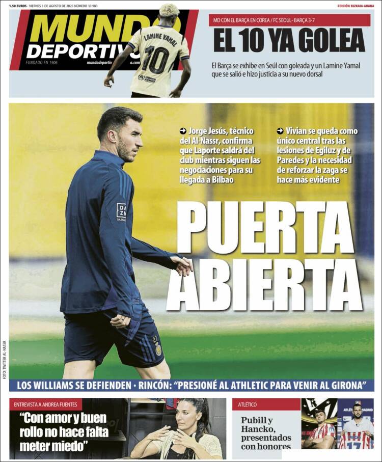 Portada de Mundo Deportivo Bizkaia (Spain)