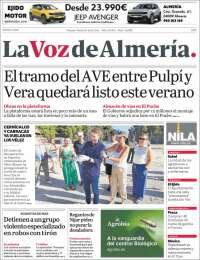 Portada de La Voz de Almería (Spain)