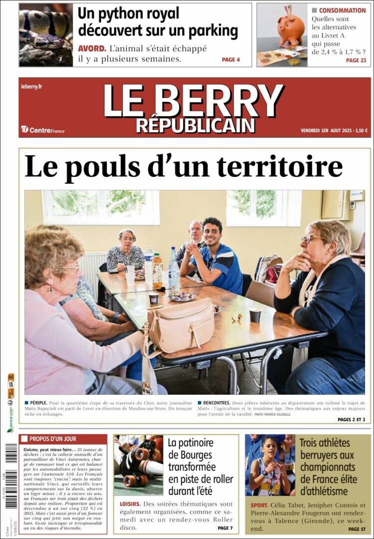 Portada de Berry Republicain (France)