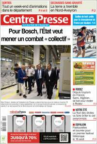 Portada de Centre Presse (France)