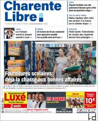 Portada de Charente Libre (Francia)