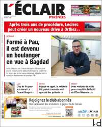 Portada de L'Eclair des Pyrénées (Francia)
