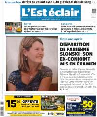 Portada de L'Est Eclair (Francia)