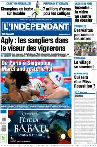 Portada de Le Indépendant (Francia)