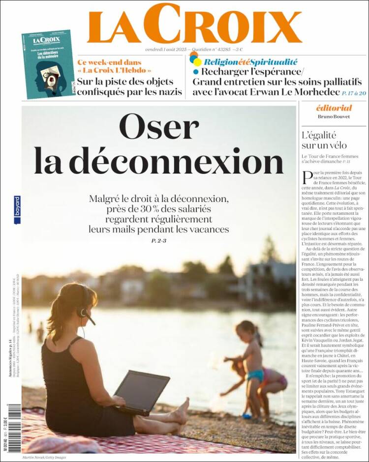 Portada de La Croix (France)