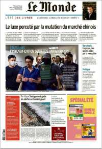 Portada de Le Monde (Francia)
