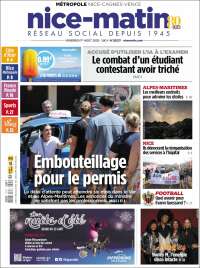 Portada de Nice-Matin (Francia)