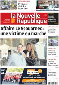 Portada de La Nouvelle Republique (Francia)