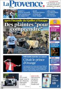 Portada de La Provence (Francia)