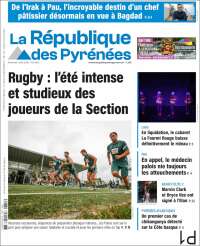 Portada de La République des Pyrénées (Francia)