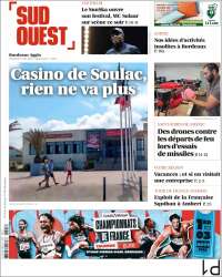 Portada de Sud Ouest (Francia)