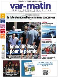 Portada de Var-Matin (Francia)