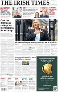 Portada de Irish Times (Ireland)