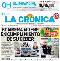 Portada de La Crónica de Baja California (Mexico)