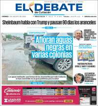 Portada de El Debate de Culiacán (Mexico)