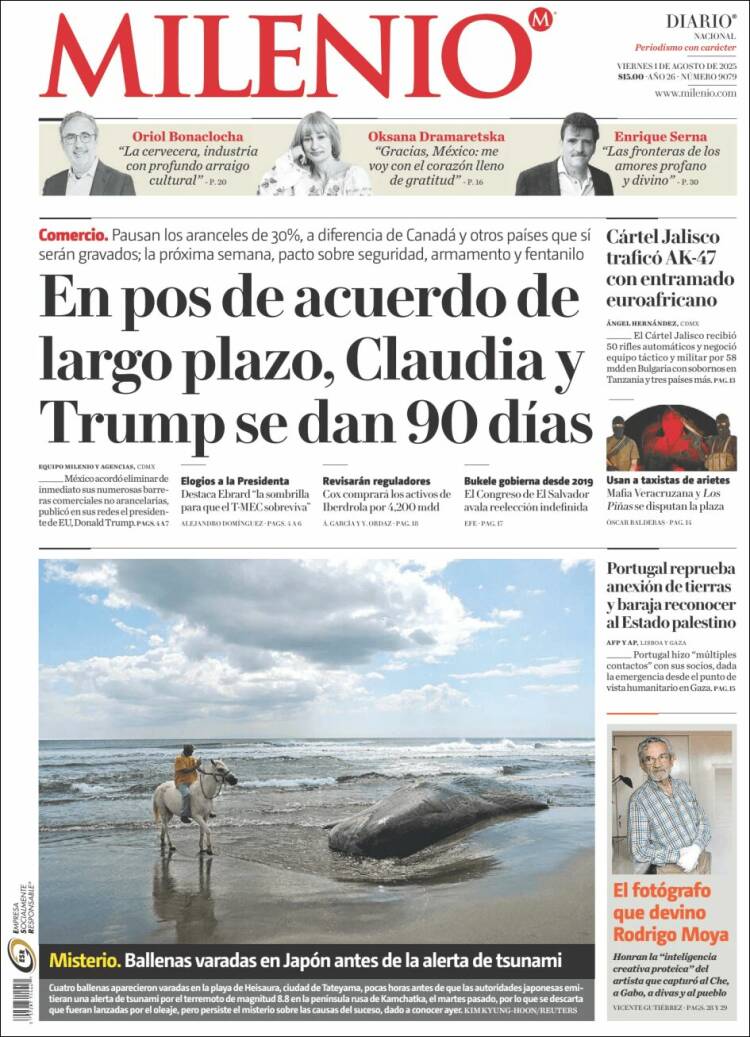 Portada de Milenio (Mexico)