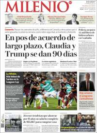 Portada de Milenio - Laguna (México)