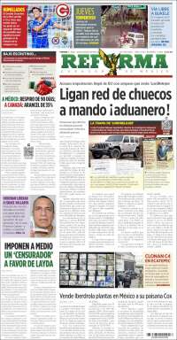 Portada de Reforma (México)