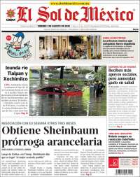 Portada de El Sol de México (México)