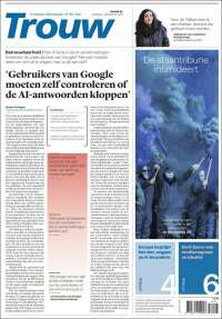 Portada de Trouw (Países Bajos)