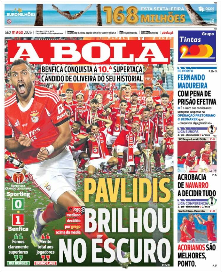 Portada de A Bola (Portugal)