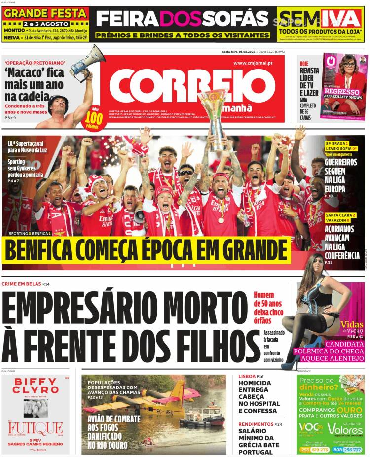 Portada de Correio da Manhã (Portugal)