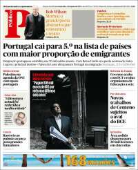 Portada de Público (Portugal)