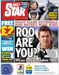 Portada de Daily Star (Reino Unido)