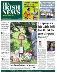 Portada de Irish News (Reino Unido)