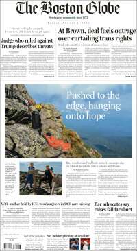 Portada de Boston Globe (USA)