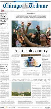 Portada de Chicago Tribune (USA)