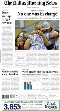 Portada de Dallas Morning News (USA)