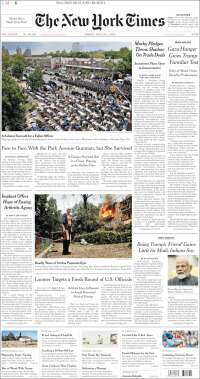 Portada de New York Times (USA)