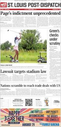Portada de St. Louis Post-Dispatch (USA)