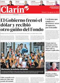 Portada de Clarín (Argentina)
