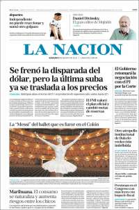 Portada de La Nación (Argentina)