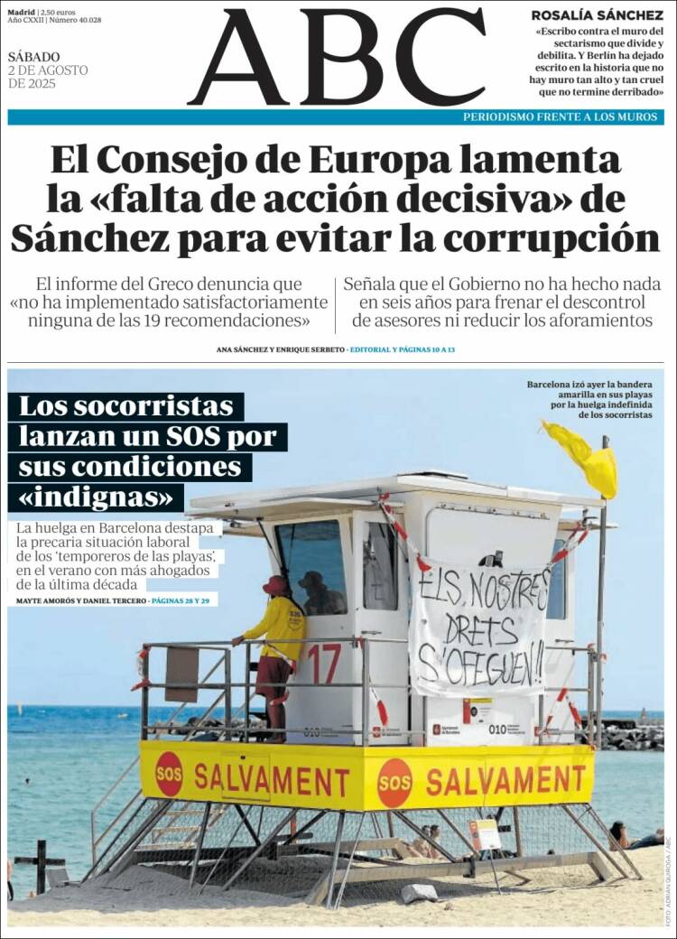 Portada de ABC (España)