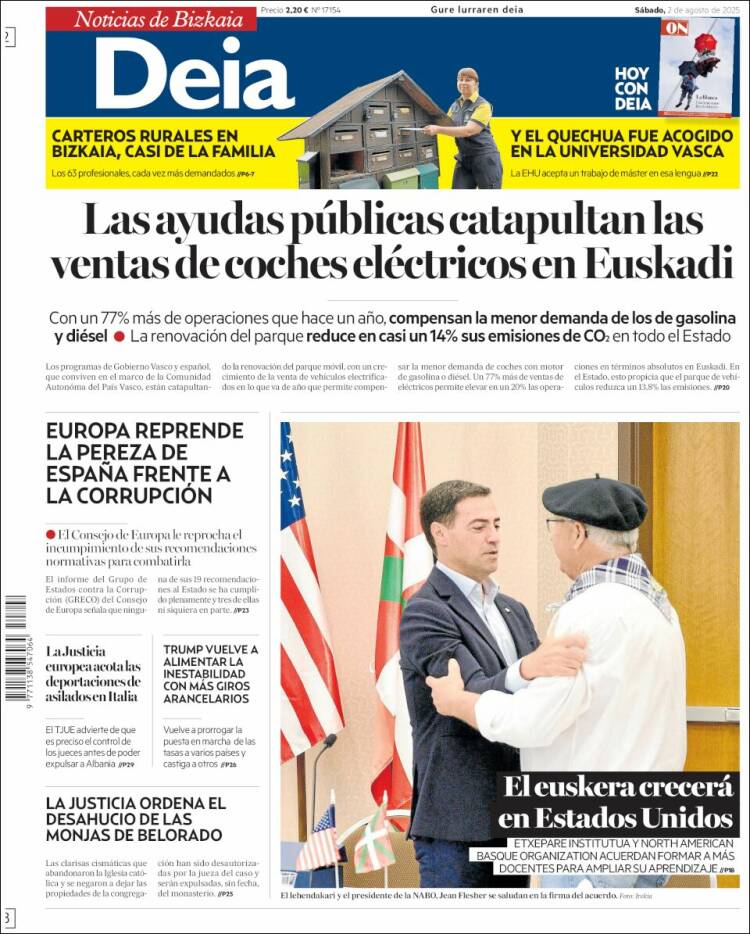 Portada de Deia (España)